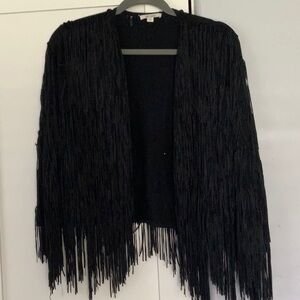 Fringe Black Sweater